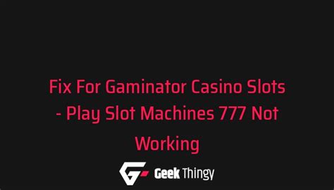 slot 777 not working